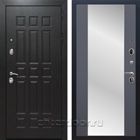 Входная дверь Армада Престиж ФЛ-33 ЧШ с зеркалом СБ-16 (Венге / Графит софт)