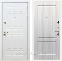 Входная металлическая дверь Сиэтл White ФЛ-117 (Белый матовый / Сандал белый)