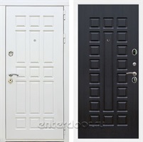 Входная металлическая дверь Сиэтл White ФЛ-183 (Белый матовый / Венге)