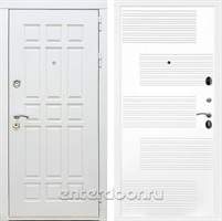 Входная металлическая дверь Сиэтл White ФЛ-185 (Белый матовый / Белый матовый)