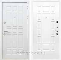 Входная металлическая дверь Сиэтл White ФЛ-244 (Белый матовый / Белый матовый)