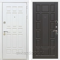 Входная металлическая дверь Сиэтл White ФЛ-244 (Белый матовый / Венге)
