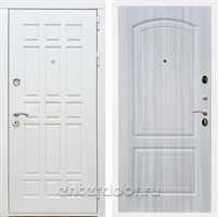 Входная металлическая дверь Сиэтл White ФЛ-138 (Белый матовый / Сандал белый)