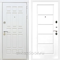 Входная металлическая дверь Сиэтл White ФЛ-39 (Белый матовый / Белый матовый)