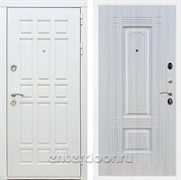 Входная металлическая дверь Сиэтл White ФЛ-2 (Белый матовый / Сандал белый)