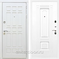 Входная металлическая дверь Сиэтл White ФЛ-2 (Белый матовый / Белый матовый)