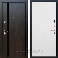 Входная металлическая дверь Премьер 3К Гладкая (Тиковое дерево / Белый матовый)