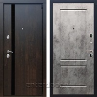 Входная металлическая дверь Премьер 3К ФЛ-117 (Тиковое дерево / Бетон тёмный)
