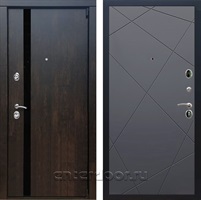 Входная металлическая дверь Премьер 3К ФЛ-291 (Тиковое дерево / Графит софт)