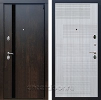 Входная металлическая дверь Премьер 3К ФЛ-185 (Тиковое дерево / Сандал белый)