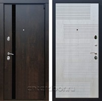 Входная металлическая дверь Премьер 3К ФЛ-185 (Тиковое дерево / Лиственница беж)