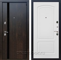 Входная металлическая дверь Премьер 3К ФЛ-138 (Тиковое дерево / Белый ясень)
