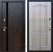 Входная металлическая дверь Премьер 3К ФЛ-138 (Тиковое дерево / Сандал серый)