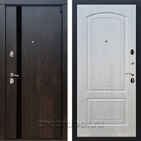 Входная металлическая дверь Премьер 3К ФЛ-138 (Тиковое дерево / Лиственница беж)