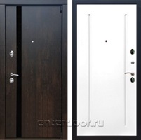 Входная металлическая дверь Премьер 3К ФЛ-68 (Тиковое дерево / Белый ясень)