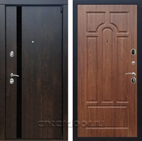 Входная металлическая дверь Премьер 3К ФЛ-58 (Тиковое дерево / Берёза морёная)