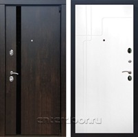 Входная металлическая дверь Премьер 3К ФЛ-246 (Тиковое дерево / Белый матовый)