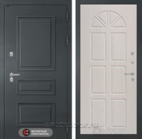 Уличная металлическая дверь с терморазрывом Атлантик 15 (Графитовый серый RAL 7024 / Алмон 25)