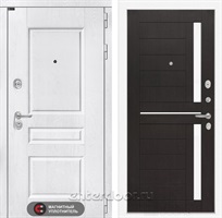 Входная металлическая дверь Лабиринт Версаль 02 (Альберо браш / Венге)