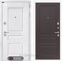 Входная металлическая дверь Лабиринт Версаль 03 (Альберо браш / Орех премиум)
