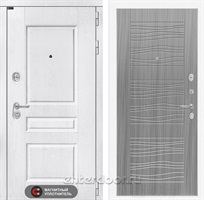Входная металлическая дверь Лабиринт Версаль 06 (Альберо браш / Сандал серый)