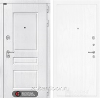 Входная металлическая дверь Лабиринт Версаль 07 (Альберо браш / Белое дерево)