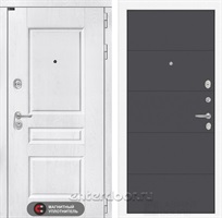 Входная металлическая дверь Лабиринт Версаль 13 (Альберо браш / Графит софт)