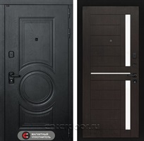 Входная металлическая дверь Лабиринт Grand 02 (Альберо блэк / Венге)