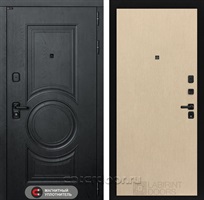 Входная металлическая дверь Лабиринт Grand 05 (Альберо блэк / Венге светлый)