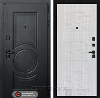 Входная металлическая дверь Лабиринт Grand 06 (Альберо блэк / Сандал белый)