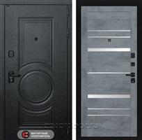 Входная металлическая дверь Лабиринт Grand 20 (Альберо блэк / Бетон темный)