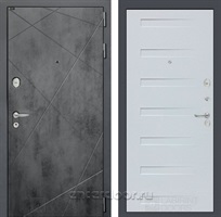 Входная металлическая дверь Лабиринт Лофт 14 (Бетон темный / Дуб кантри белый горизонтальный)