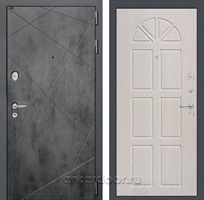 Входная металлическая дверь Лабиринт Лофт 15 (Бетон темный / Алмон 25)