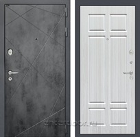 Входная металлическая дверь Лабиринт Лофт 08 (Бетон темный / Кристалл вуд)