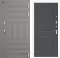 Входная металлическая дверь Лабиринт Formo 11 (Шато Латте / Графит софт)