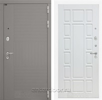 Входная металлическая дверь Лабиринт Formo 12 (Шато Латте / Белое дерево)