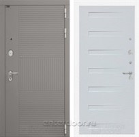 Входная металлическая дверь Лабиринт Formo 14 (Шато Латте / Дуб кантри белый горизонтальный)