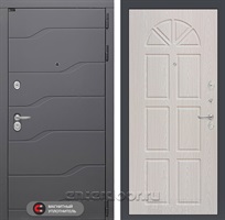 Входная металлическая дверь Лабиринт River 15 (Графит софт / Алмон 25)