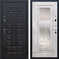 Входная металлическая дверь Армада Сенатор 3К с зеркалом ФЛЗ-120 (Венге / Бетон светлый)