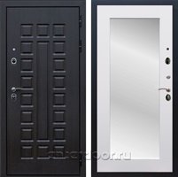 Входная металлическая дверь Армада Сенатор 3К с зеркалом Пастораль (Венге / Белый матовый)