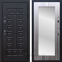 Входная металлическая дверь Армада Сенатор 3К с зеркалом Пастораль (Венге / Сандал серый)