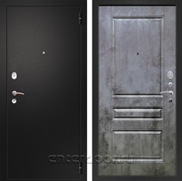 Входная металлическая дверь Армада 1A ФЛ-243 (Черный муар / Бетон темный)