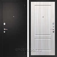 Входная металлическая дверь Армада 1A ФЛ-117 (Черный муар / Сандал белый)