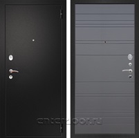 Входная металлическая дверь Армада 1A ФЛ-14 (Черный муар / Графит софт)