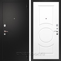 Входная металлическая дверь Армада 1A ФЛ-016 (Черный муар / Белый матовый)