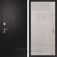 Входная металлическая дверь Армада Арсенал ФЛ-185 (Черный муар / Беленый дуб)