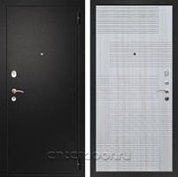 Входная металлическая дверь Армада Арсенал ФЛ-185 (Черный муар / Сандал белый)