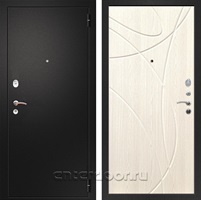 Входная металлическая дверь Армада Арсенал ФЛ-247 (Черный муар / Беленый дуб)