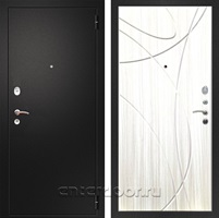 Входная металлическая дверь Армада Арсенал ФЛ-247 (Черный муар / Лиственница беж)
