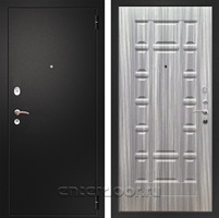 Входная металлическая дверь Армада Арсенал ФЛ-244 (Черный муар / Сандал серый)